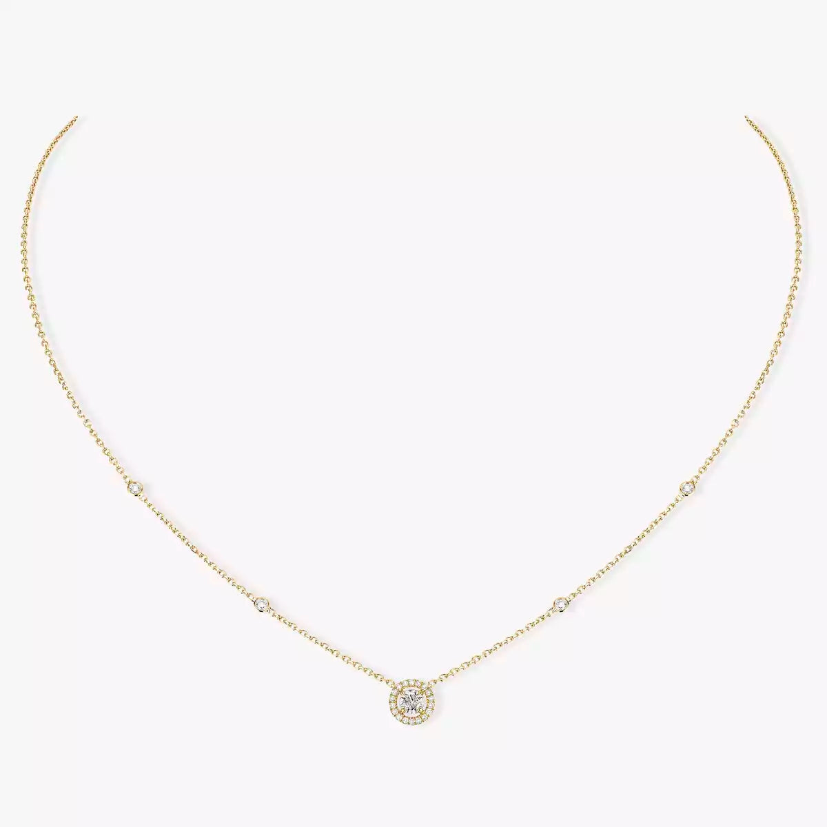 [Mysitc] Diamond Necklace 0,20ct Brilliant Shape Joy