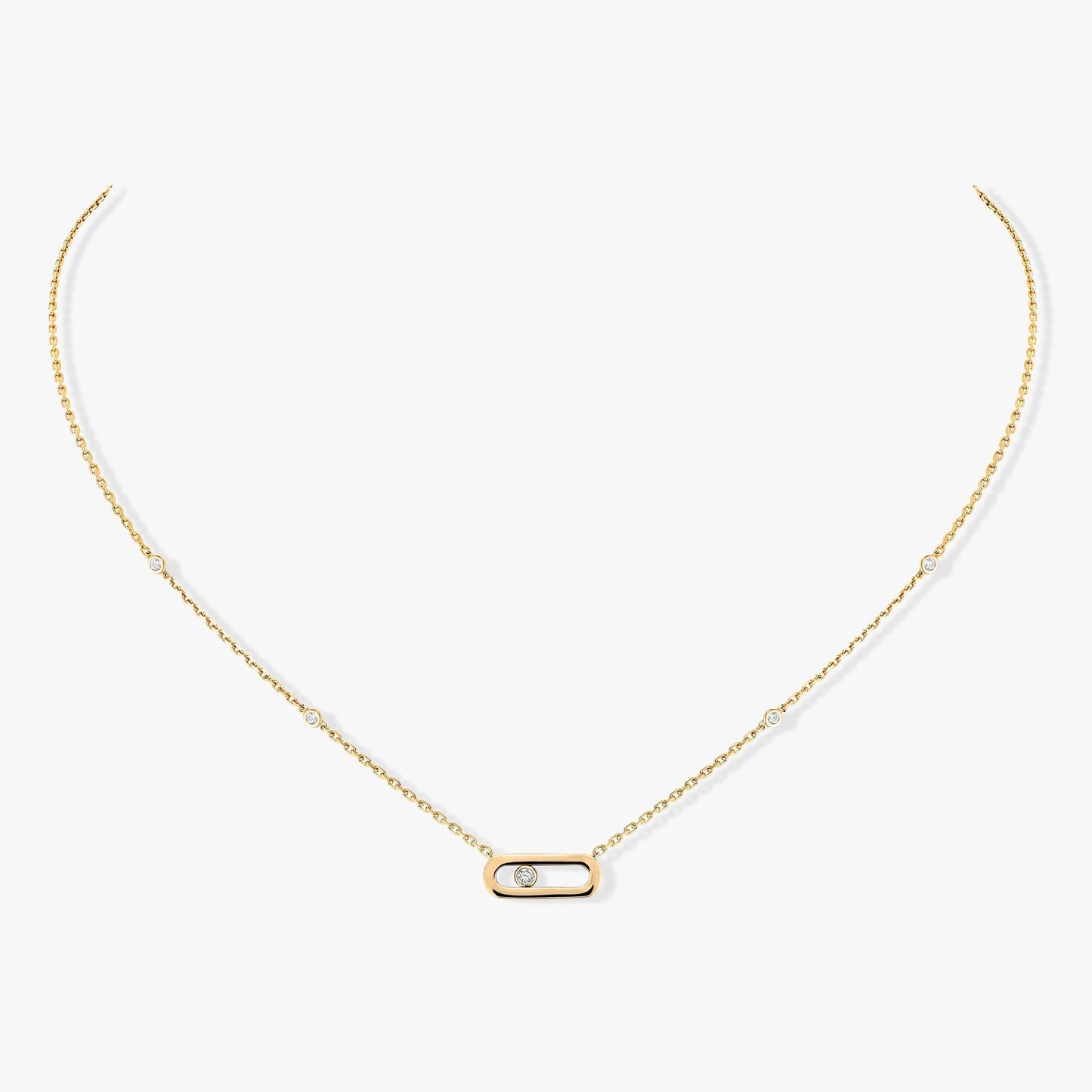 [Mysitc] MOVE UNO DIAMOND NECKLACE