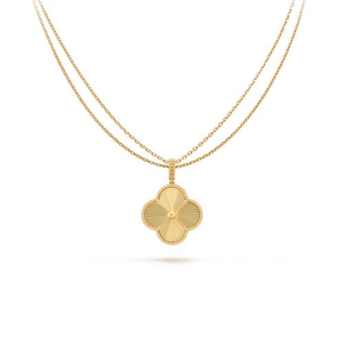 [Mystic]CLOVER 25MM PEDANT NECKLACE GOLD