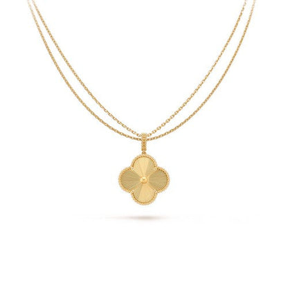 [Mystic]CLOVER 25MM PEDANT NECKLACE GOLD