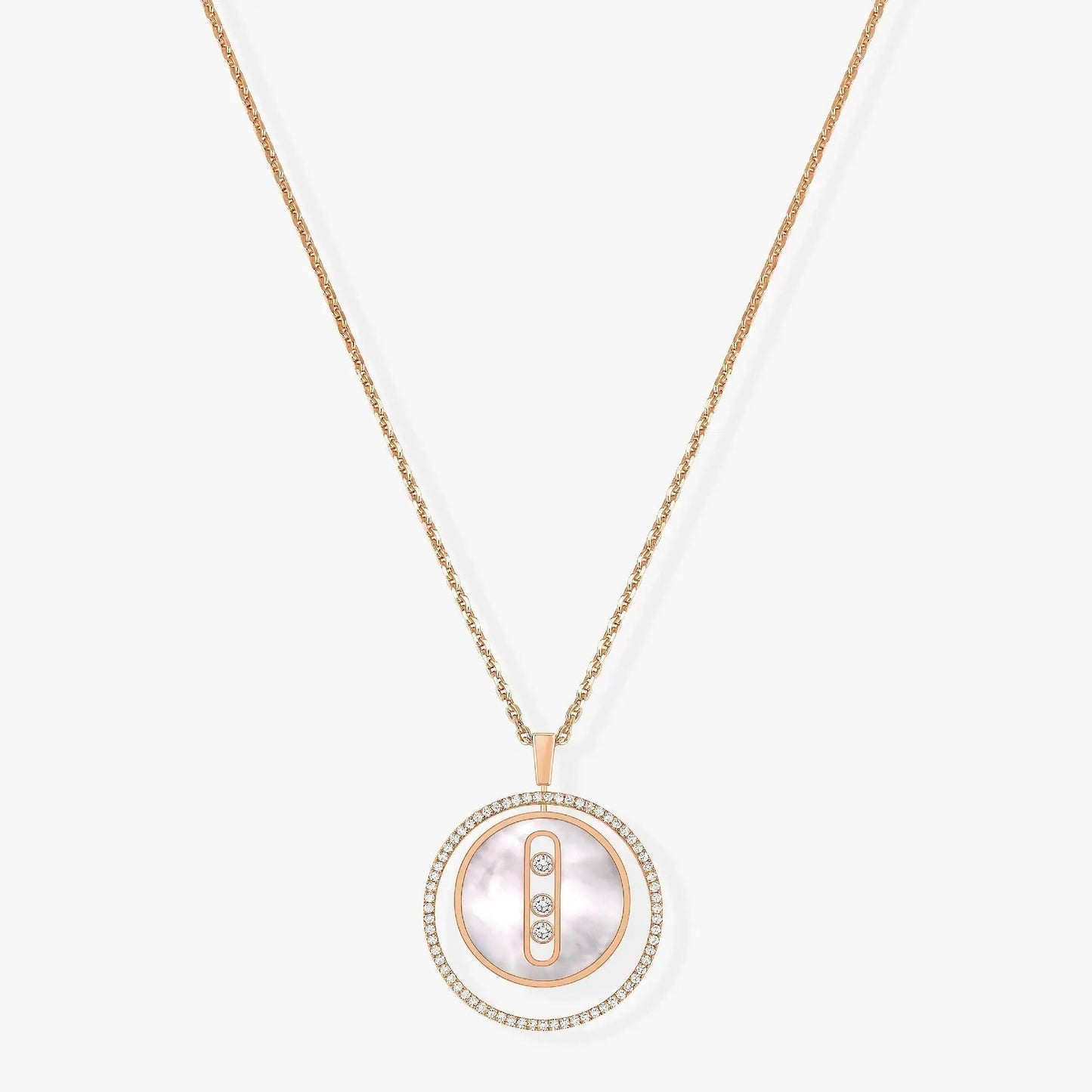 [Mysitc]  MOVE MM NACRE BLANCHE DIAMOND NECKLACE