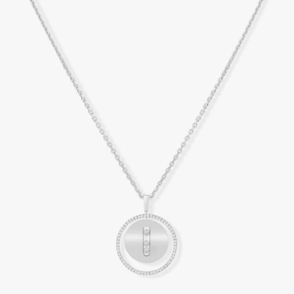 [Mysitc]  MOVE MM SILVER DIAMOND NECKLACE
