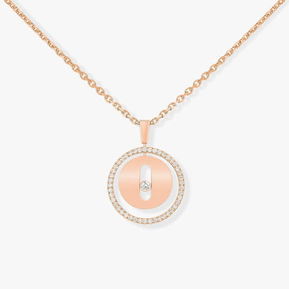[Mysitc]  MOVE PM NECKLACE PINK GOLD DIAMOND