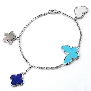 [Mystic Crown]LUCKY SPRING SILVER BRACELET 4 MOTIF