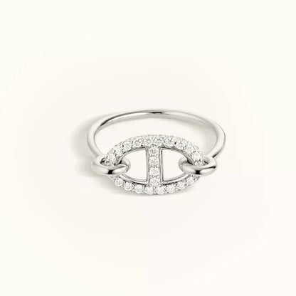 [Mystic]RONDE SMALL SILVER DIAMOND RING