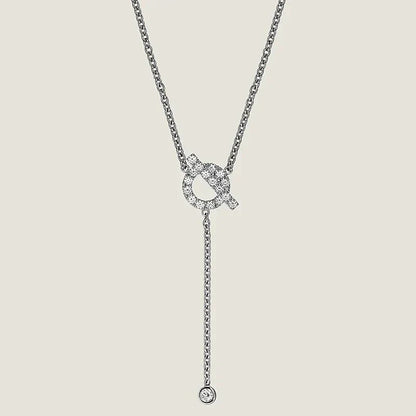 [Mystic]FINESSE SILVER DIAMOND NECKLACE