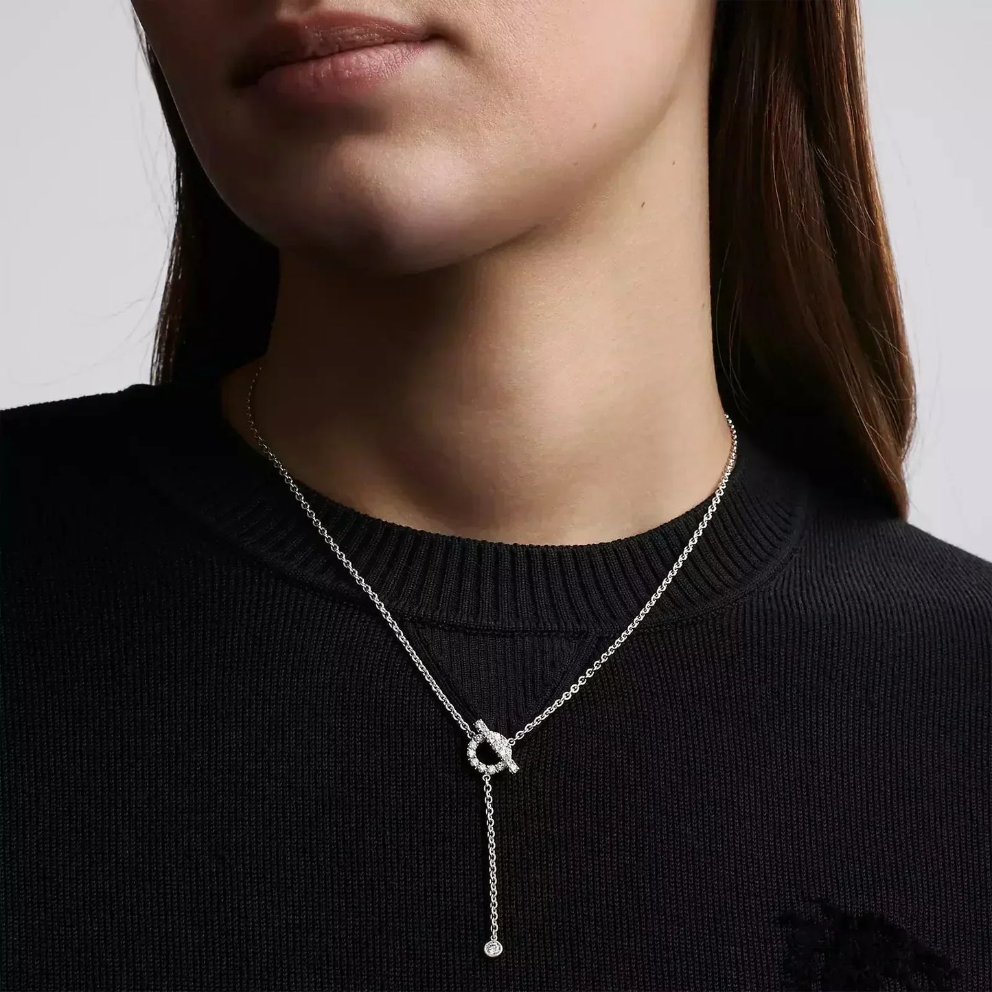 [Mystic]FINESSE SILVER DIAMOND NECKLACE