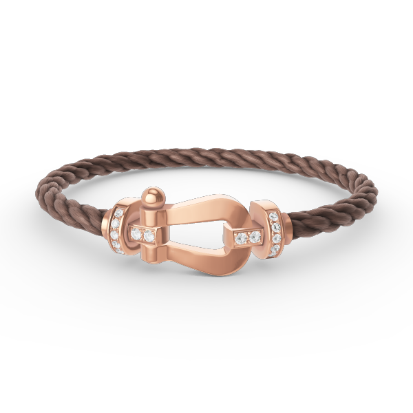 [Mystic]FORCE LARGE HORSESHOE HALF DIAMOND BRACELET ROSE GOLD
