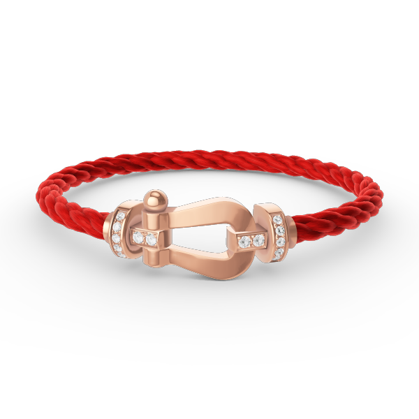 [Mystic]FORCE LARGE HORSESHOE HALF DIAMOND BRACELET ROSE GOLD