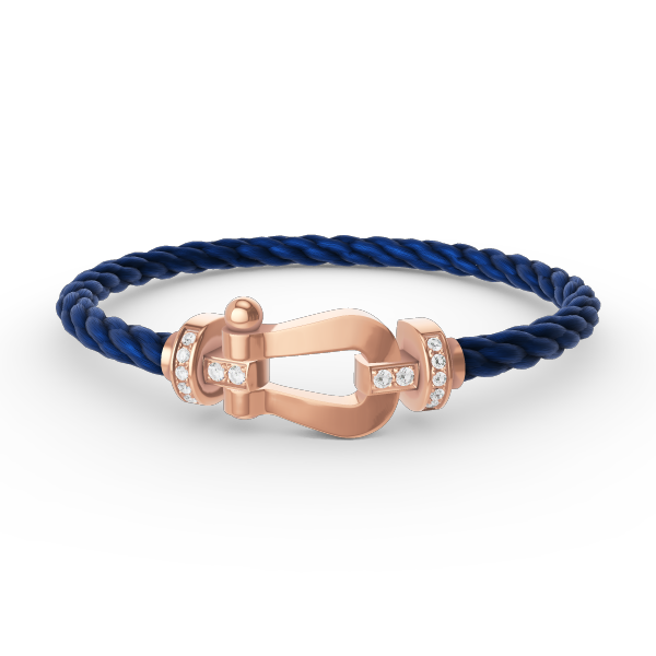 [Mystic]FORCE LARGE HORSESHOE HALF DIAMOND BRACELET ROSE GOLD