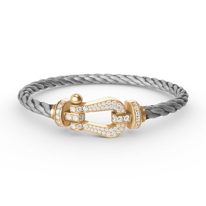 [Mystic]FORCE LARGE HORSESHOE FULL DIAMOND BRACELET GOLD