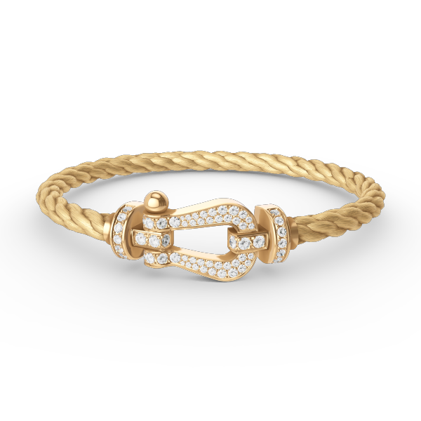 [Mystic]FORCE LARGE HORSESHOE FULL DIAMOND BRACELET GOLD