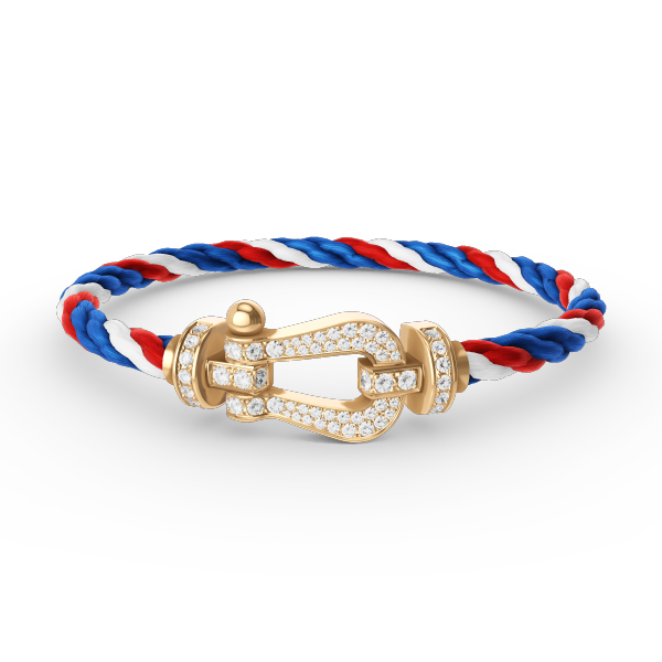 [Mystic Crown]FORCE LARGE HORSESHOE FULL DIAMOND BRACELET GOLD