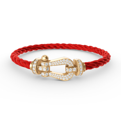 [Mystic]FORCE LARGE HORSESHOE FULL DIAMOND BRACELET GOLD