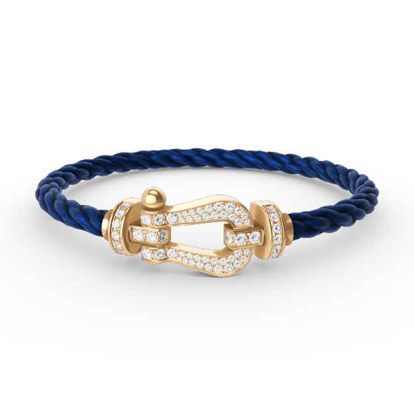 [Mystic Crown]FORCE LARGE HORSESHOE FULL DIAMOND BRACELET GOLD