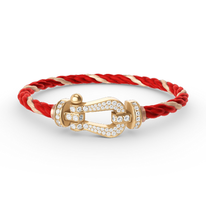 [Mystic]FORCE LARGE HORSESHOE FULL DIAMOND BRACELET GOLD