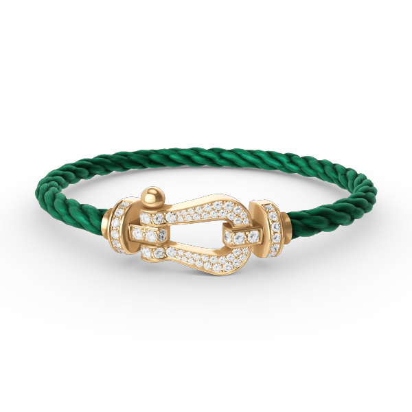 [Mystic]FORCE LARGE HORSESHOE FULL DIAMOND BRACELET GOLD