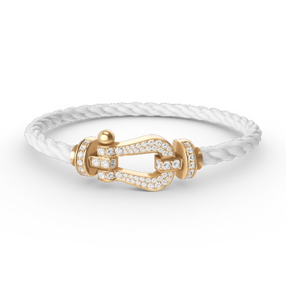 [Mystic]FORCE LARGE HORSESHOE FULL DIAMOND BRACELET GOLD
