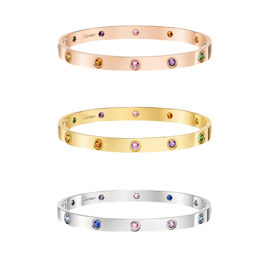 [Mysitc] 2026 RAINBOW LOVE BRACELET 6.1MM  10 DIAMONDS