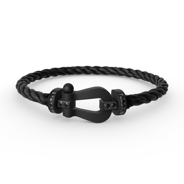 [Mystic Crown]FORCE LARGE SERIES HORSESHOE BLACK SAMURAI BRACELET