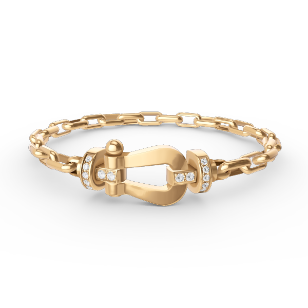 [Mystic]FORCE LARGE HORSESHOE CLASP  METAL BRACELET