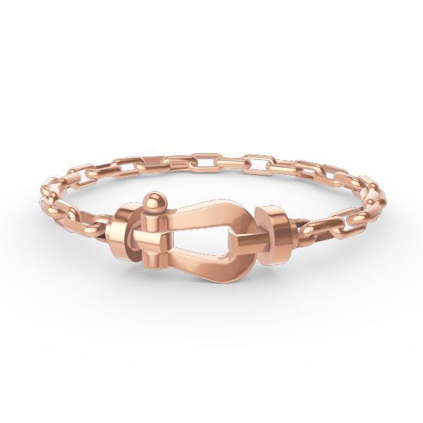 [Mystic]FORCE LARGE HORSESHOE CLASP  METAL BRACELET