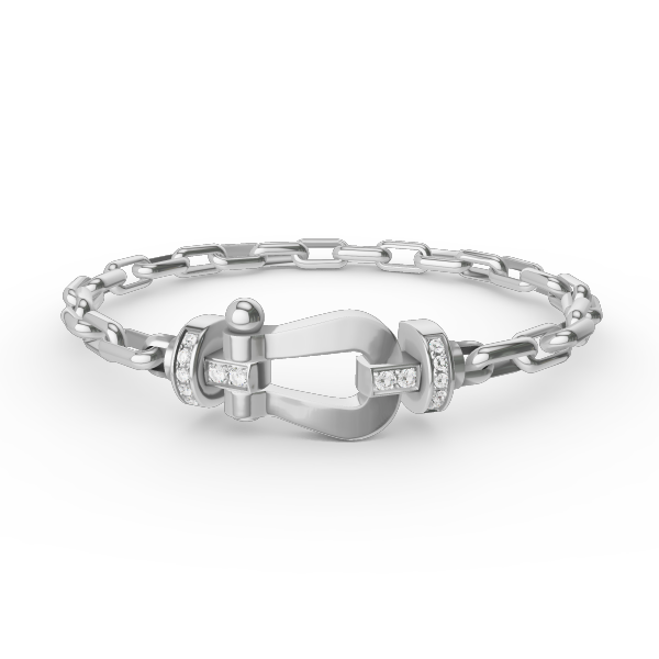 [Mystic]FORCE LARGE HORSESHOE CLASP  METAL BRACELET