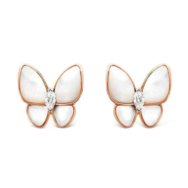 [Mystic]BUTTERFLY MOP DIAMOND EARRINGS