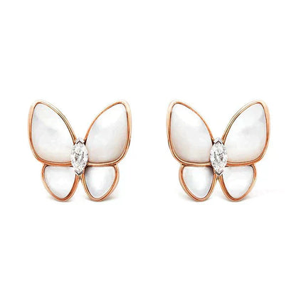 [Mystic]BUTTERFLY MOP DIAMOND EARRINGS