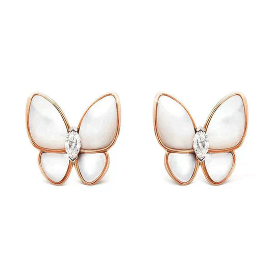 [Mystic]BUTTERFLY MOP DIAMOND EARRINGS