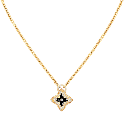 [Mystic]STAR PEDANT PINK GOLD DIAMOND NECKLACE