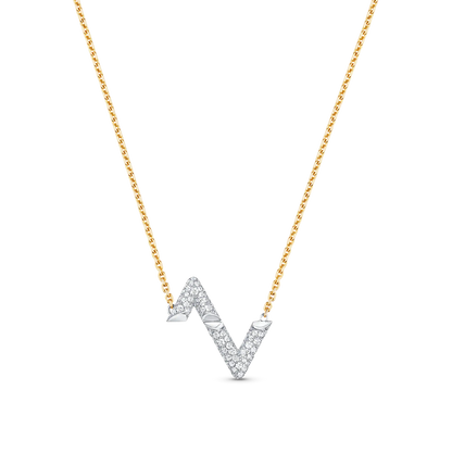 [Mystic]VOLT SILVER DIAMOND PEDANT NECKLACE