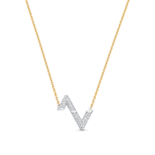 [Mystic]VOLT SILVER DIAMOND PEDANT NECKLACE