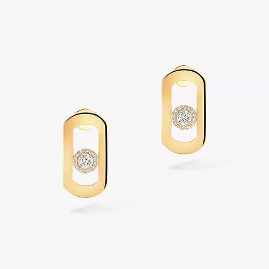 [Mysitc] So Move Diamond Earrings in Yellow Gold
