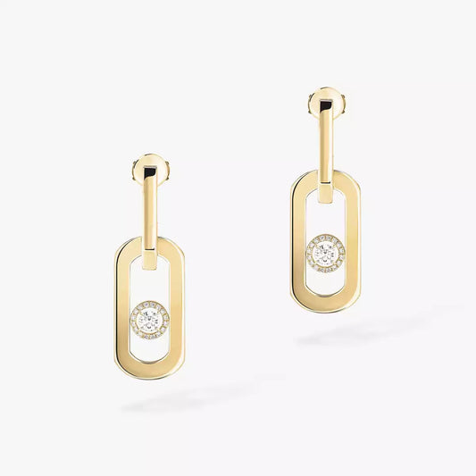 [Mysitc]  So Move XL Diamond Hoop Earring