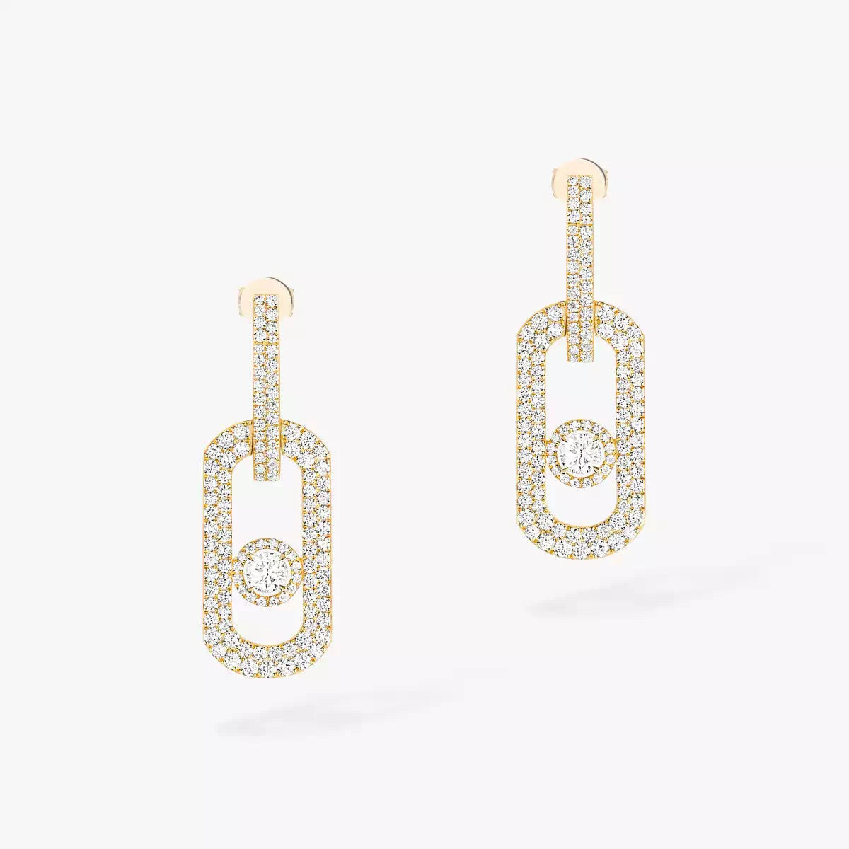 [Mysitc] So Move XL Pave_-Set Diamond Pendant Earrings