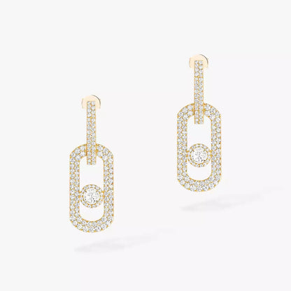 [Mysitc] So Move XL Pave_-Set Diamond Pendant Earrings
