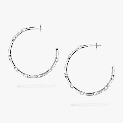 [[Mysitc] Move Link Diamond Hoop Earrings