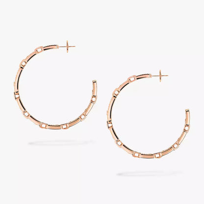 [[Mysitc] Move Link Diamond Hoop Earrings