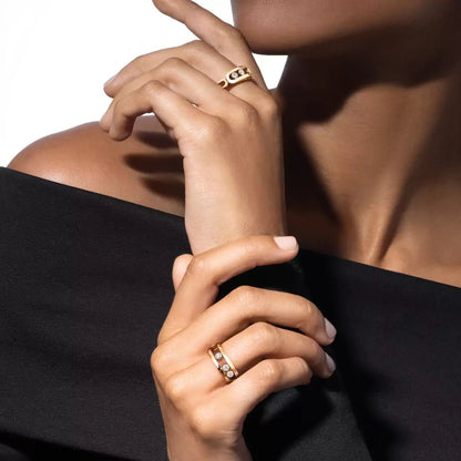 [Mysitc]  MoveGold Diamond Ring