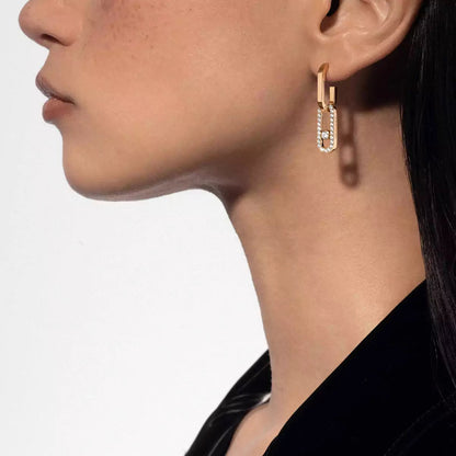 [Mysitc] Move Link Diamond Earrings