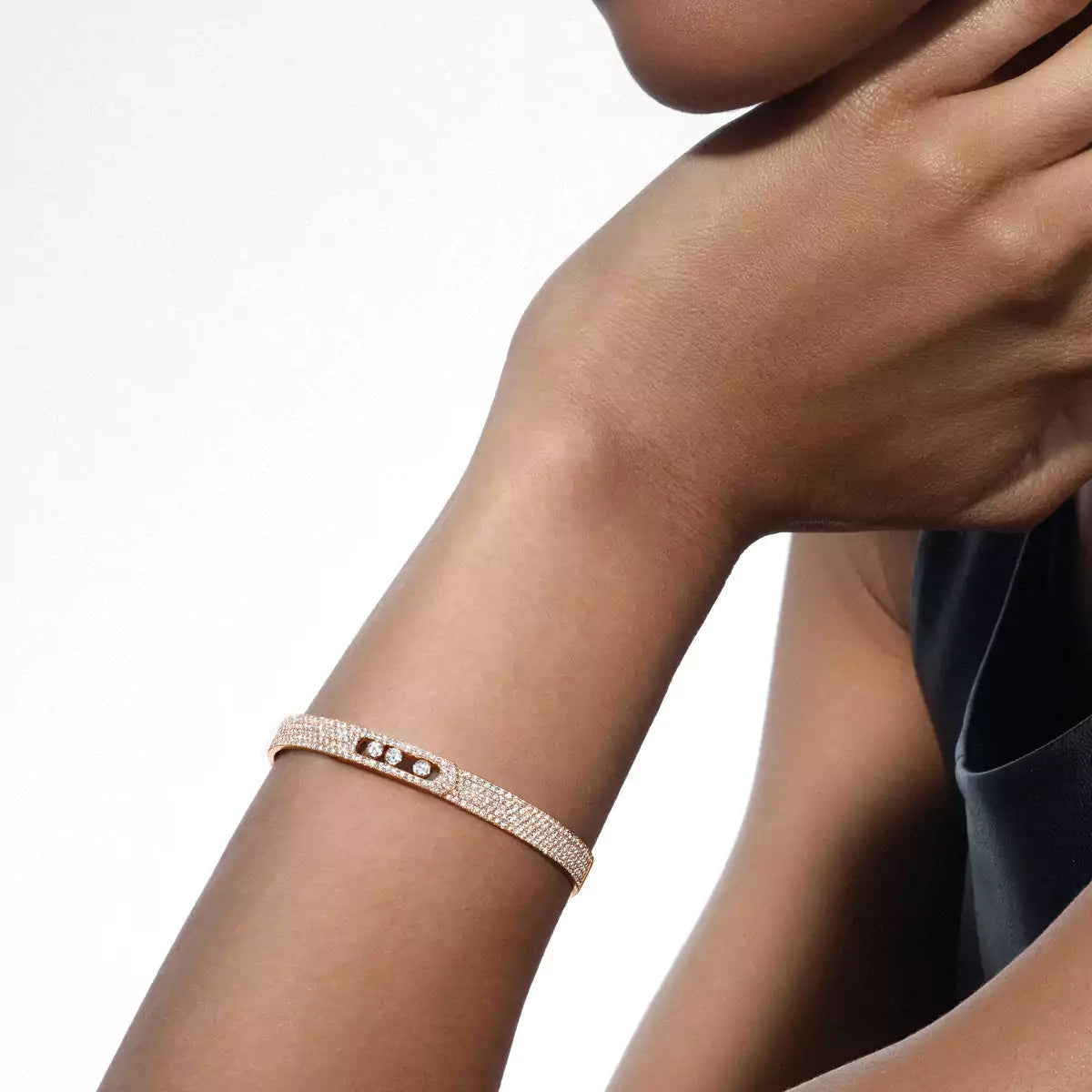 [Mysitc] Move Noa Full Pavé Diamond Bangle Bracelet