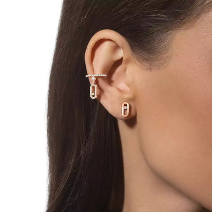 [Mysitc] Move Uno Diamond Stud Earrings
