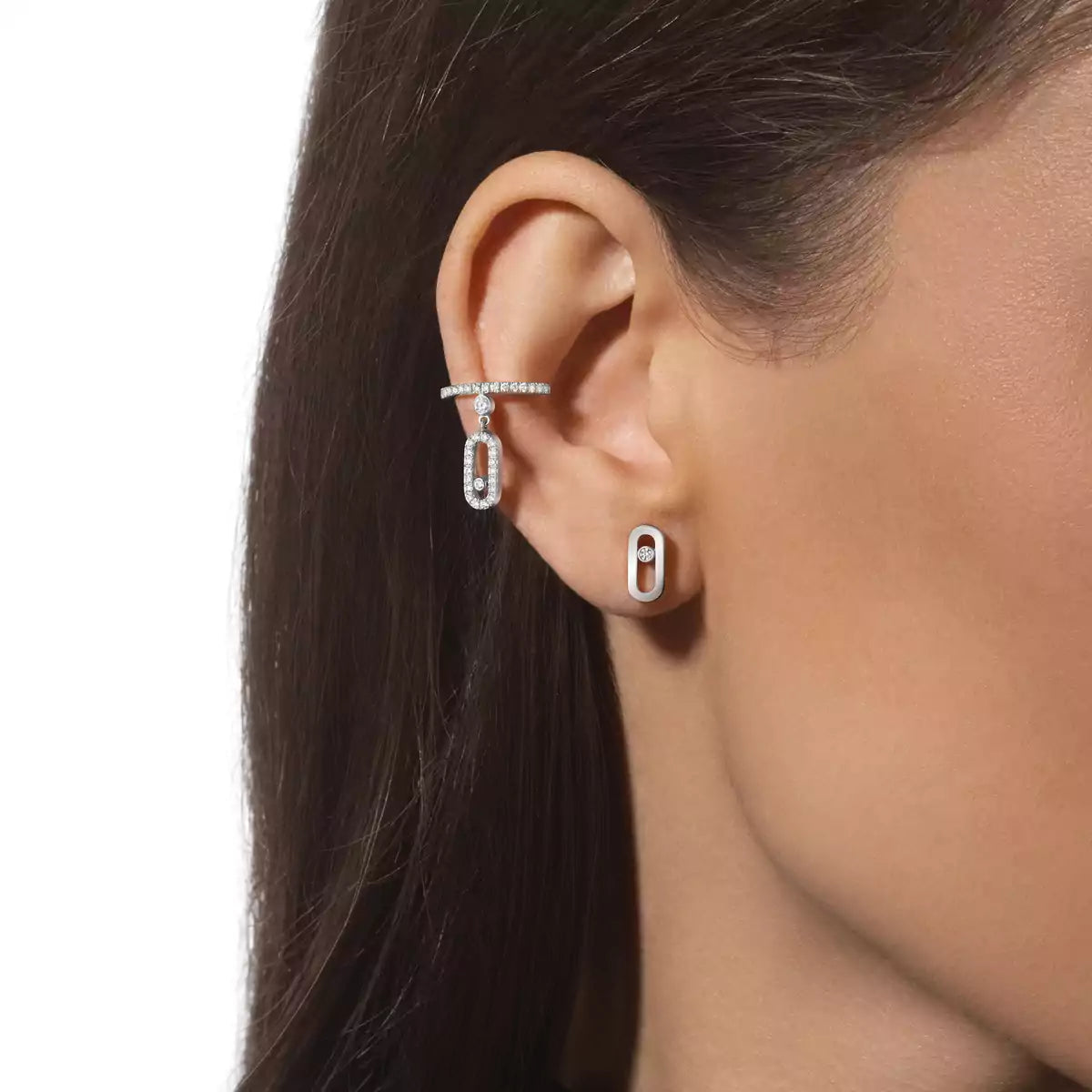 [Mysitc] Move Uno Diamond Stud Earrings