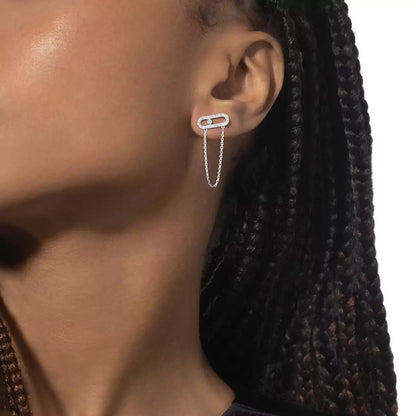 [Mysitc] Move Uno Diamond Earrings