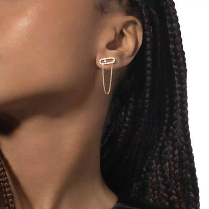 [Mysitc] Move Uno Diamond Earrings