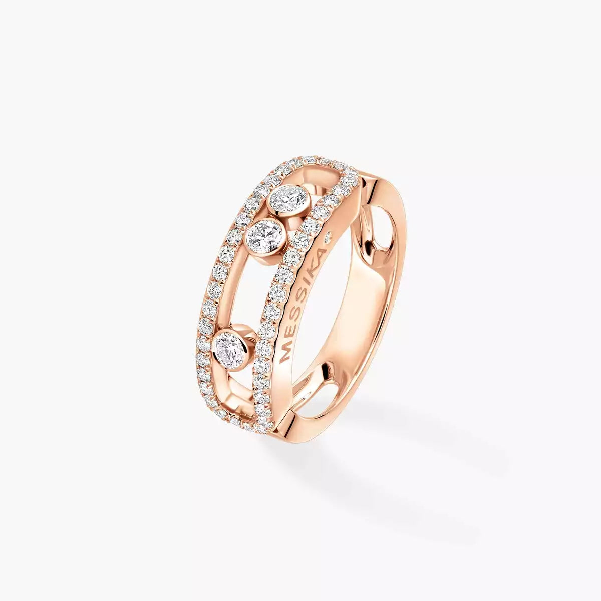 [Mysitc]  Move Gold Diamond Pave_ Ring