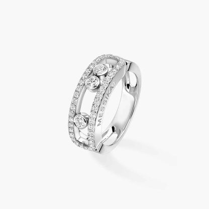 [Mysitc]  Move Gold Diamond Pave_ Ring