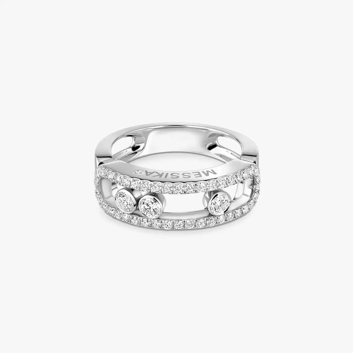 [Mysitc]  Move Gold Diamond Pave_ Ring