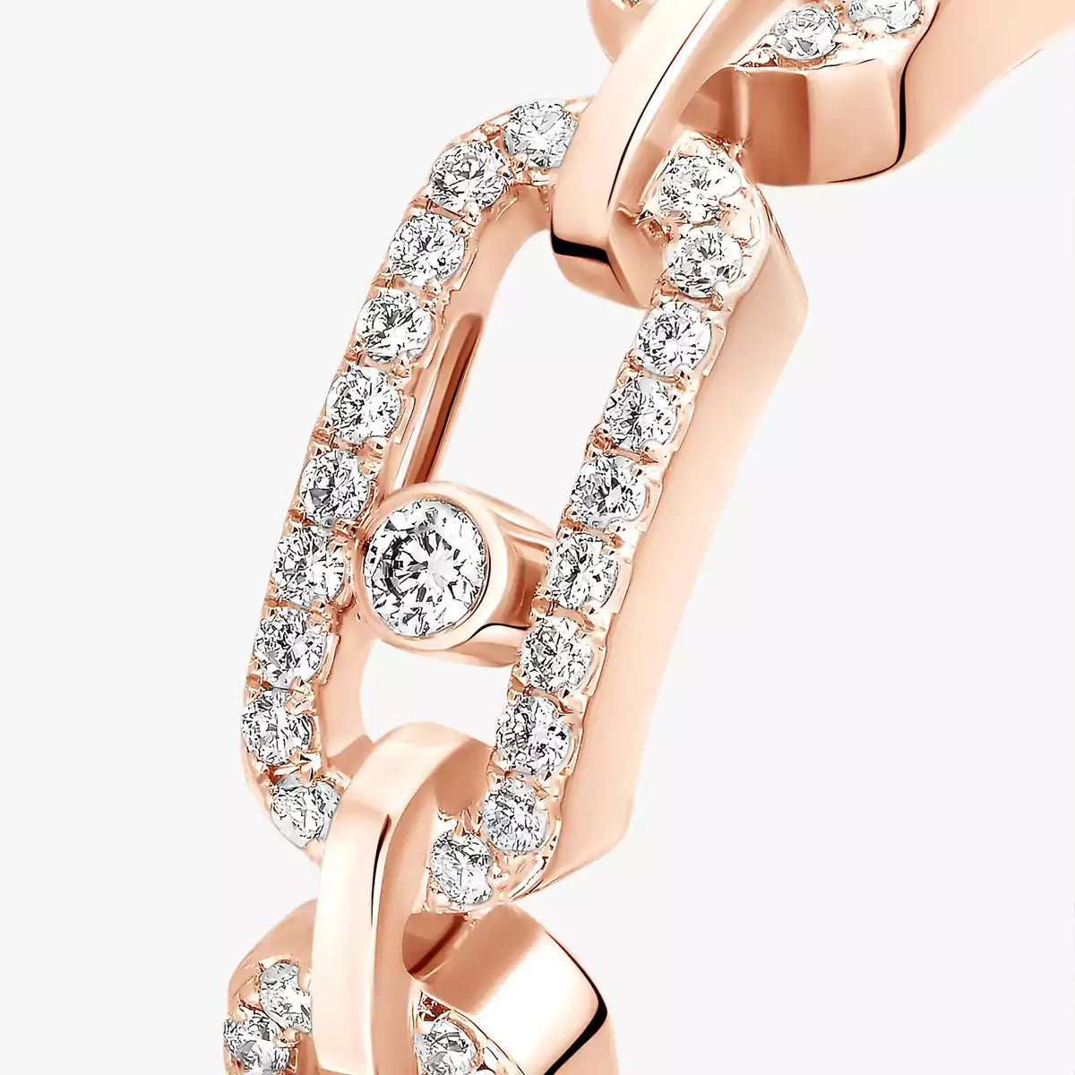 [Mysitc] Move Link Pave_-Set Diamond Ring in Gold